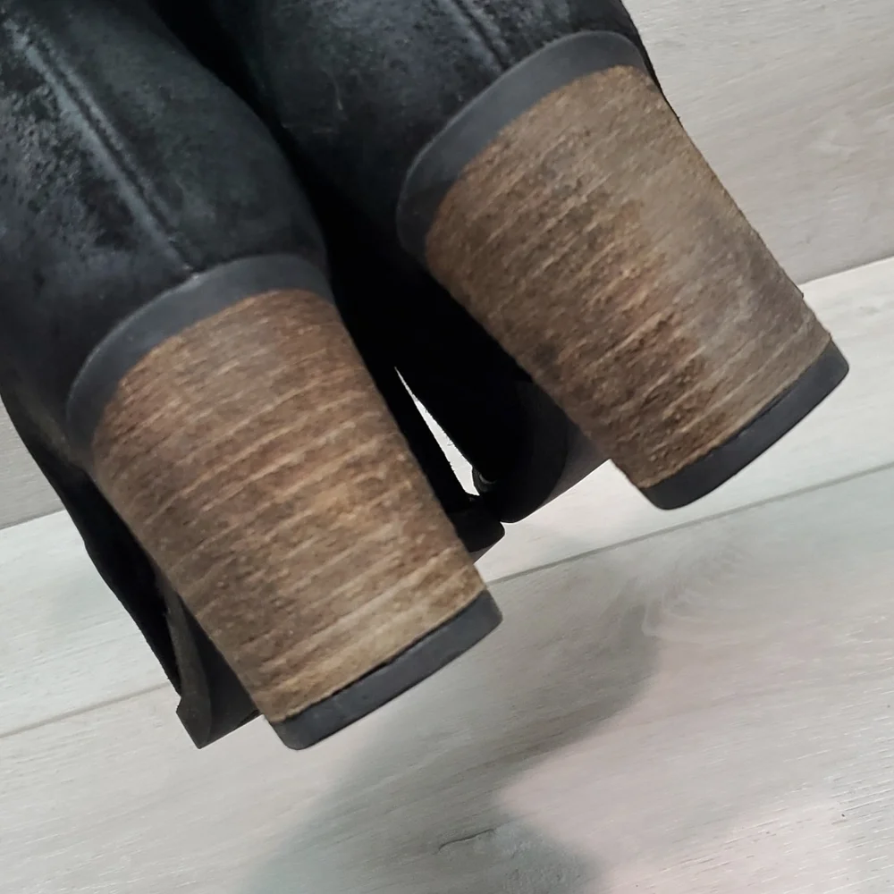 Bos. & Co. Women Belfield Ankle Leather Heels Boots shoes sz 41/10-10.5